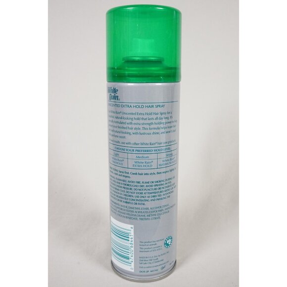 White Rain Aerosol Hairspray Unscented Extra Hold Vintage 2005 Old Packaging - Picture 2 of 8